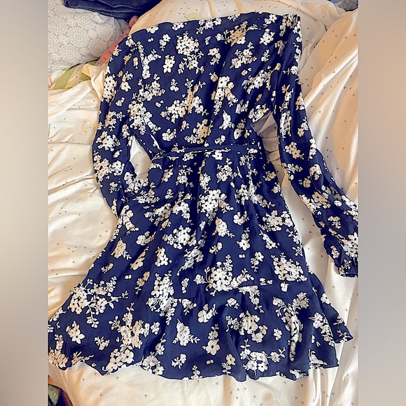 NWT Francesca’s Blue Rain Navy Dress - Picture 2 of 4